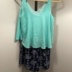 Romper with Elephants